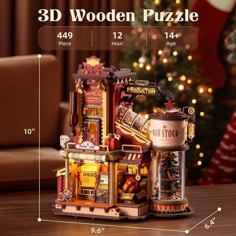 MiniJoyly™ x ROKR – Dream Gift Factory DIY Wooden Music Box Kit