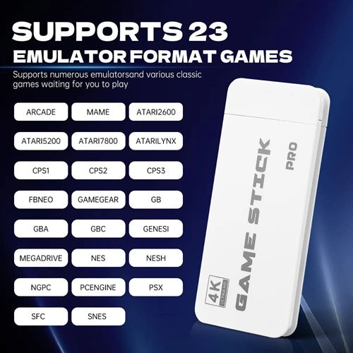 Retro Wireless Game Stick Pro — 20,000 Games, 4K Plug & Play