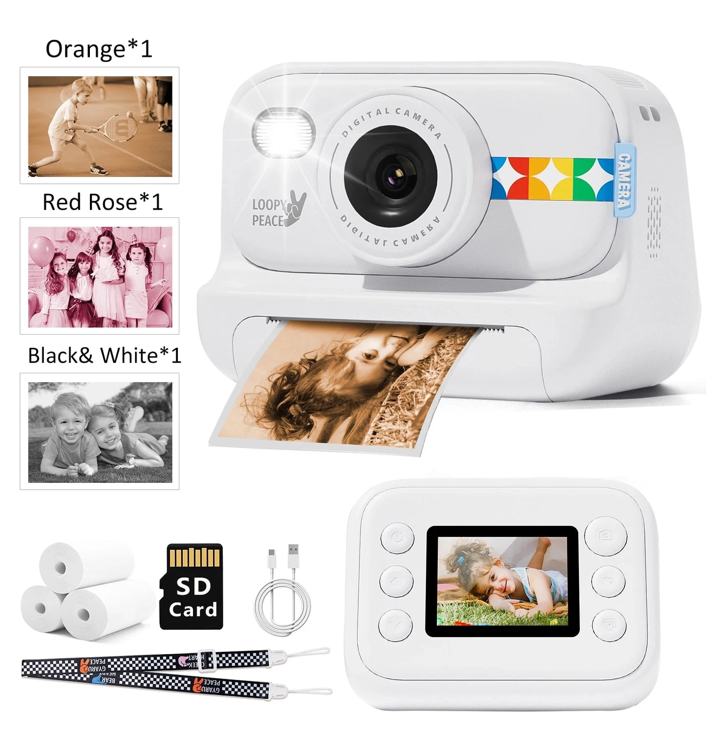 Chuzhao™ Instant Print Camera – 1080P Digital